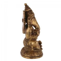Messingfigur Ganesha Statue 12 Cm - Motiv 20 -Deko Haus Store 360 29543 s 18
