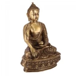 Buddha Statue Aus Messing Bhumisparsa Mudra 32 Cm - Modell 4 -Deko Haus Store 360 29561 s 22