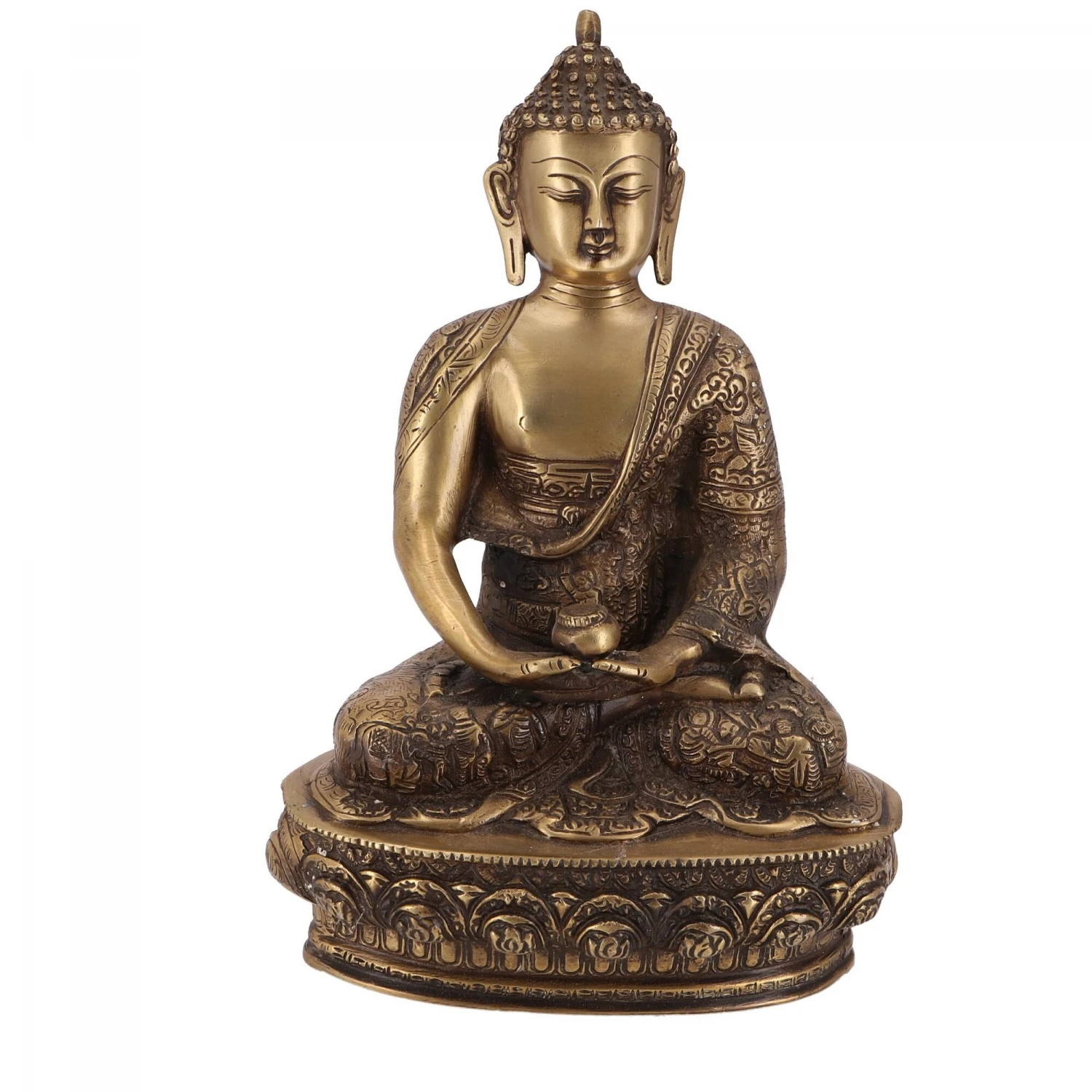 Buddha Statue Aus Messing Dhyana Mudra 31 Cm - Modell 2 1 Buddha Statue Aus Messing Dhyana Mudra 31 Cm - Modell 2
