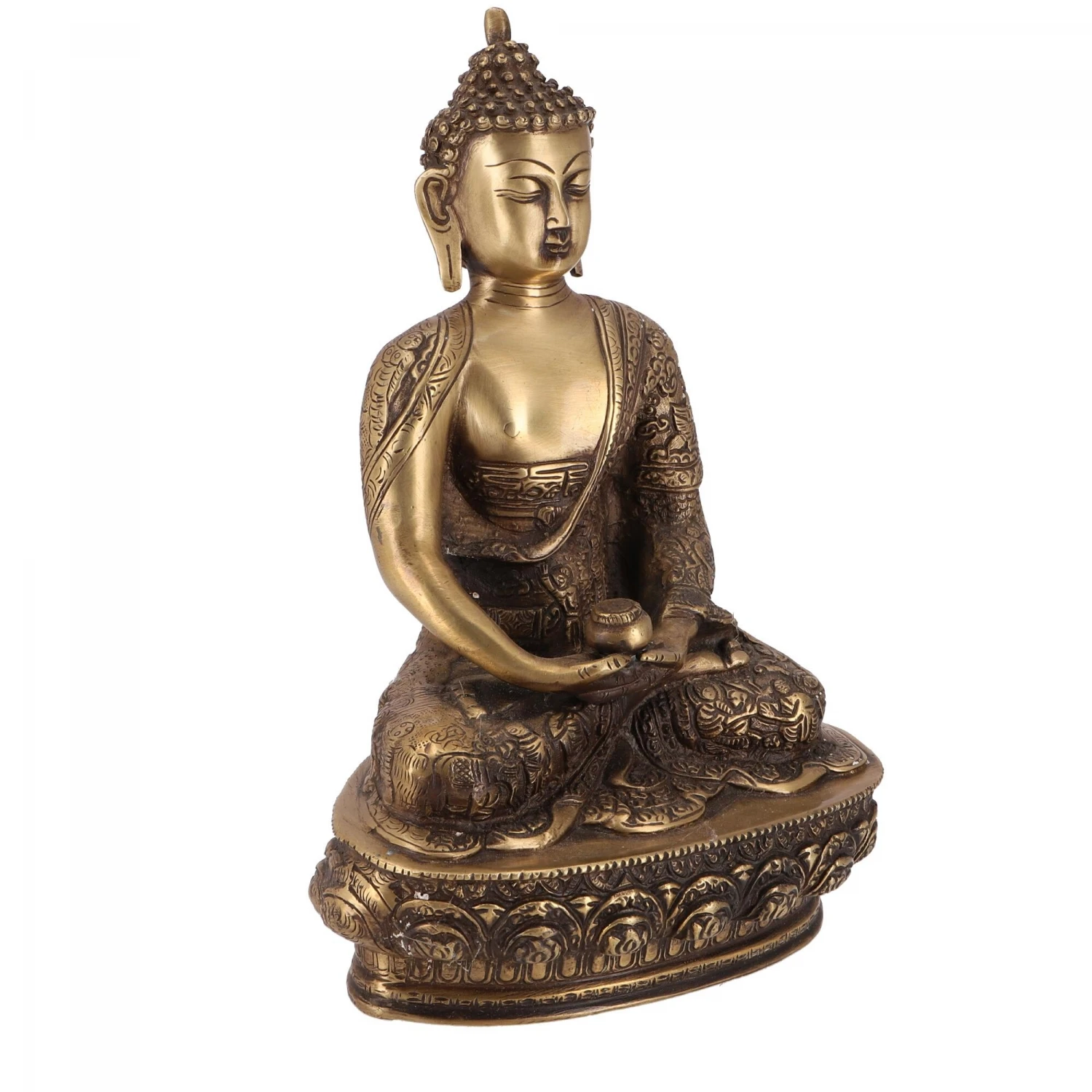 Buddha Statue Aus Messing Dhyana Mudra 31 Cm - Modell 2 7 Buddha Statue Aus Messing Dhyana Mudra 31 Cm - Modell 2 – Bild 7
