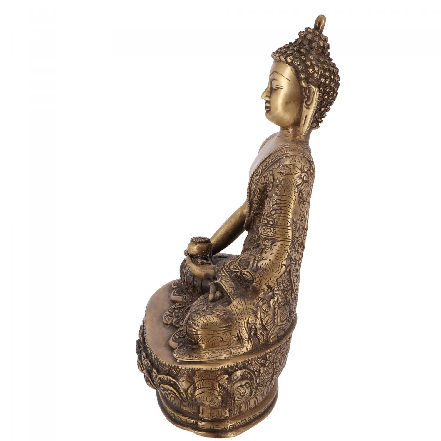 Buddha Statue Aus Messing Dhyana Mudra 31 Cm - Modell 2 3 Buddha Statue Aus Messing Dhyana Mudra 31 Cm - Modell 2 – Bild 3