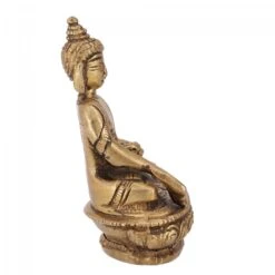 Buddha Statue Aus Messing Bhumisparsa Mudra 9 Cm - Modell 13 -Deko Haus Store 360 37387 s 18