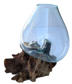 Wurzelholz Vase - XXL M7 - 63x55x57 Cm