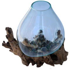 Wurzelholz Vase - XXL M4 - 68x70x45 Cm