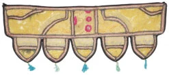 Orientalischer Wandbehang, Indischer Türbehang, Wimpel Wandteppich, Wanddekoration, Tür Deko Einzelstück 90*35 Cm - Design 3