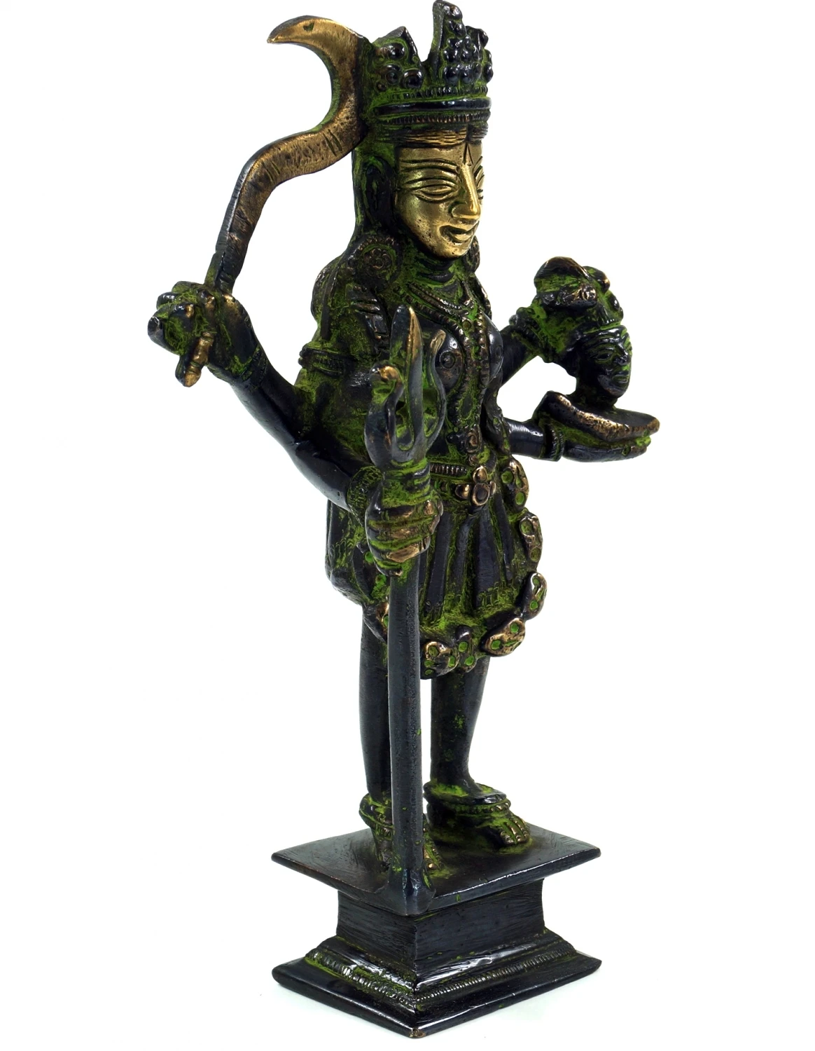 Messingfigur, Statue Kali 19 Cm - Motiv 1 2 Messingfigur, Statue Kali 19 Cm - Motiv 1 – Bild 2