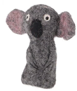 Handgemachte Fingerpuppe Aus Filz - Koala - 9x4x3 Cm