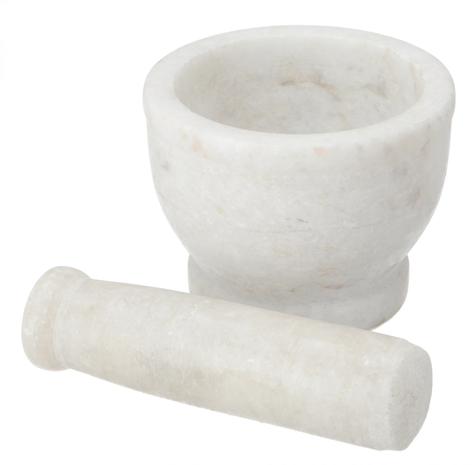 Mörser, Gewürzmühle Aus Weißem Marmor - Modell 1 - 7x10x10 Cm Ø10 Cm 2 Mörser, Gewürzmühle Aus Weißem Marmor - Modell 1 - 7x10x10 Cm Ø10 Cm – Bild 2