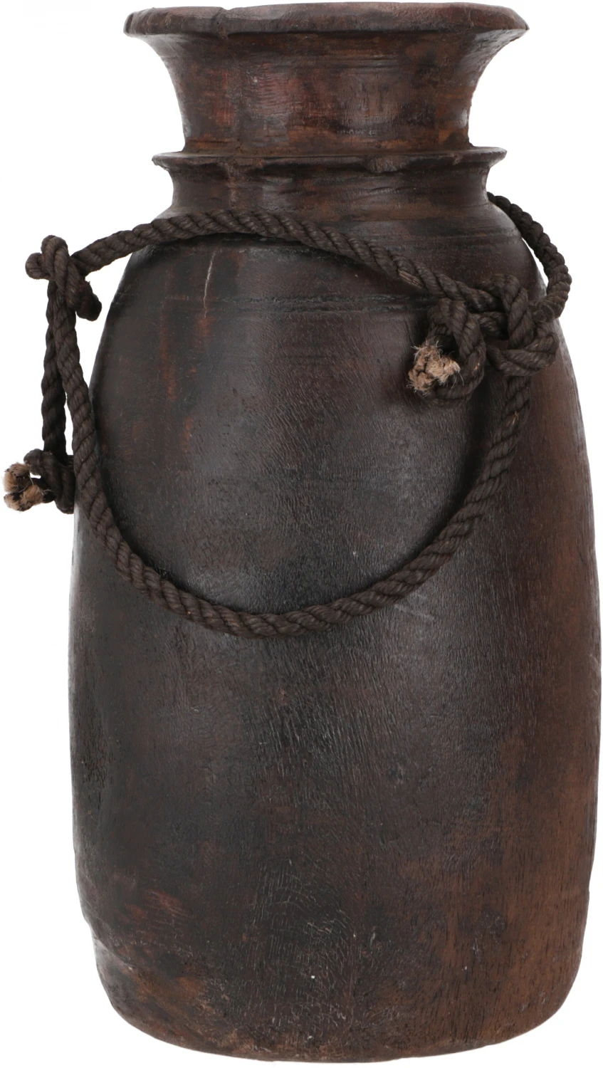 Vintage Holz Vase, Krug Rajasthan, Gedrechselt - Größe 32 Cm 2 Vintage Holz Vase, Krug Rajasthan, Gedrechselt - Größe 32 Cm – Bild 2