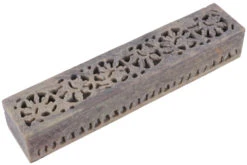 Specksteinschachtel, Handgefertigte Box Aus Speckstein, Potpourrie Aufbewahrung - Ranke 1 - 4x5x26 Cm -Deko Haus Store 52329 11 2133 1359speckstein 29