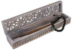 Specksteinschachtel, Handgefertigte Box Aus Speckstein, Potpourrie Aufbewahrung - Ranke 1 - 4x5x26 Cm