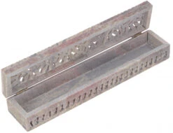 Specksteinschachtel, Handgefertigte Box Aus Speckstein, Potpourrie Aufbewahrung - Ranke 2 - 4x5x26 Cm -Deko Haus Store 52366 11 2133 1359speckstein 36