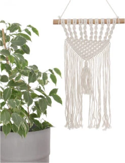 Makramee Wandbehang / Wanddekoration Im Boho Stil, Baumwolle - Design 2 - 44x30x2 Cm -Deko Haus Store 52449 t 11 21 fotos mix 16 11 2021 39