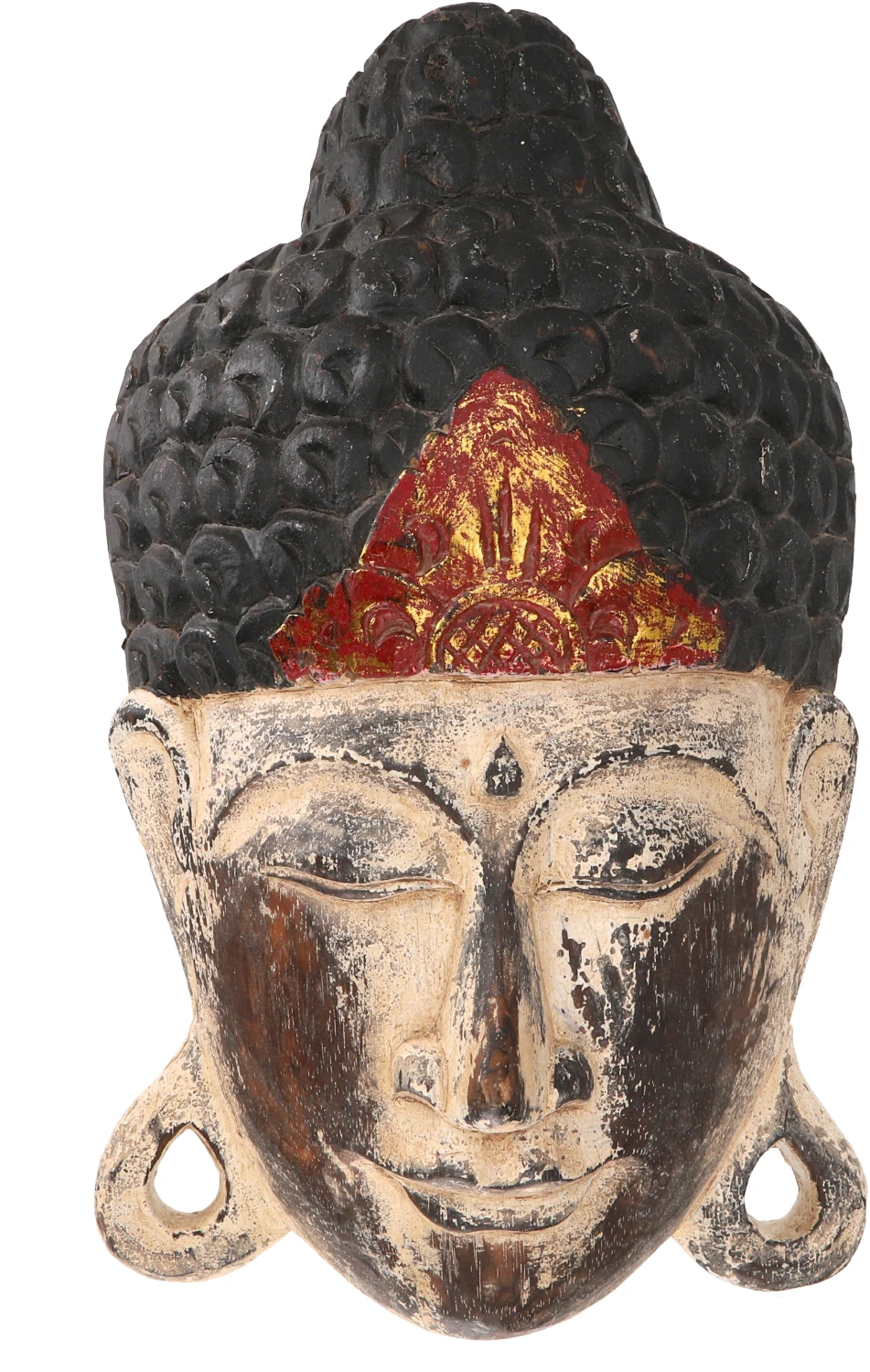 Vintage Buddha Maske, Geschnitzter Wandschmuck, Ethno Wanddekoration Aus Balsaholz - 40 Cm Design 2 1 Vintage Buddha Maske, Geschnitzter Wandschmuck, Ethno Wanddekoration Aus Balsaholz - 40 Cm Design 2