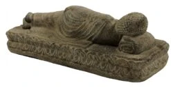 Kerzenständer Sandstein Buddha - Grau - 10x25x8 Cm -Deko Haus Store 6 13dsc06978