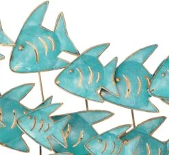 Exotische Wanddekoration Fischschwarm - Modell 1 - 40x80x10 Cm -Deko Haus Store 6385b7e821edc7c6e9d68feaf9911250