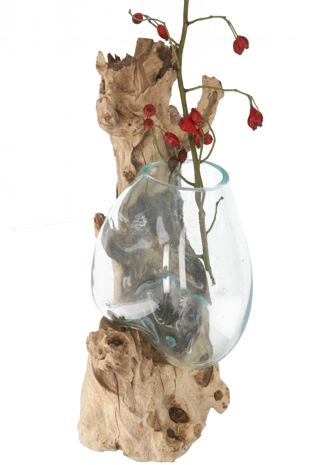 Wandvase, Wurzelholz Vase, Exotische Vase Für Die Wand - Glas 20*20 Cm M9 1 Wandvase, Wurzelholz Vase, Exotische Vase Für Die Wand - Glas 20*20 Cm M9