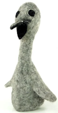 Filz Eierwärmer, Handgemachter Filzdekoration Aus Nepal, Filztier - Schwan - 20x8x8 Cm