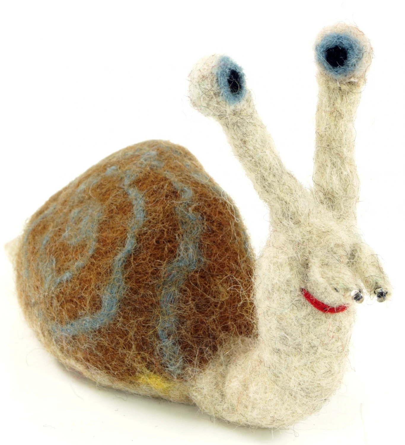 Filz Eierwärmer, Handgemachter Filzdekoration Aus Nepal, Filztier - Schnecke - 10x13x6 Cm 1 Filz Eierwärmer, Handgemachter Filzdekoration Aus Nepal, Filztier - Schnecke - 10x13x6 Cm