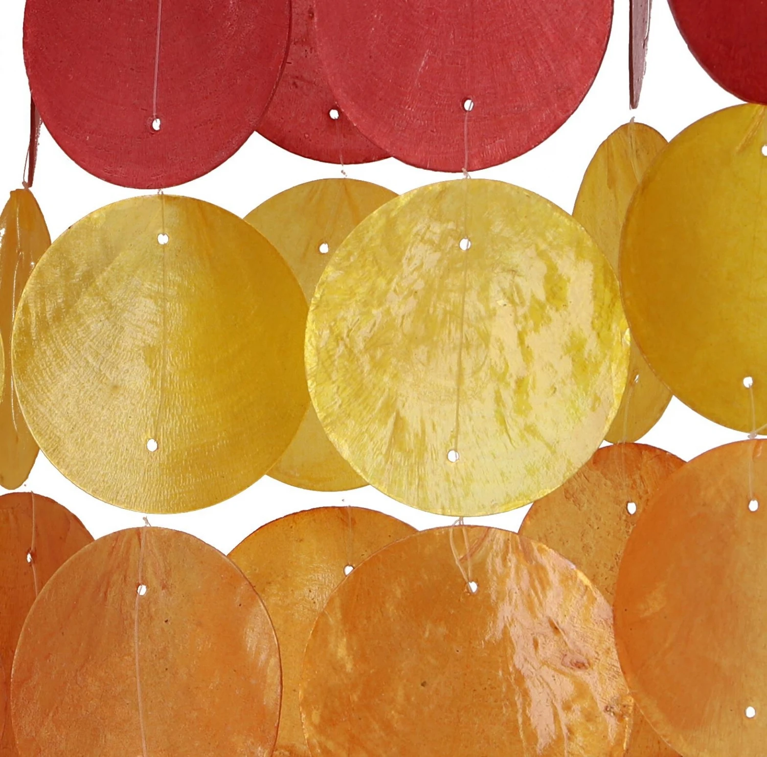 Langes Muschel Windspiel, Klangspiel - Sommer Farben - 30x20 Cm 3 Langes Muschel Windspiel, Klangspiel - Sommer Farben - 30x20 Cm – Bild 3