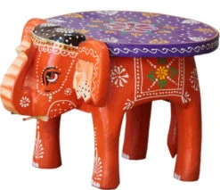 Deko Elefant - Orange - 25x20x20 Cm