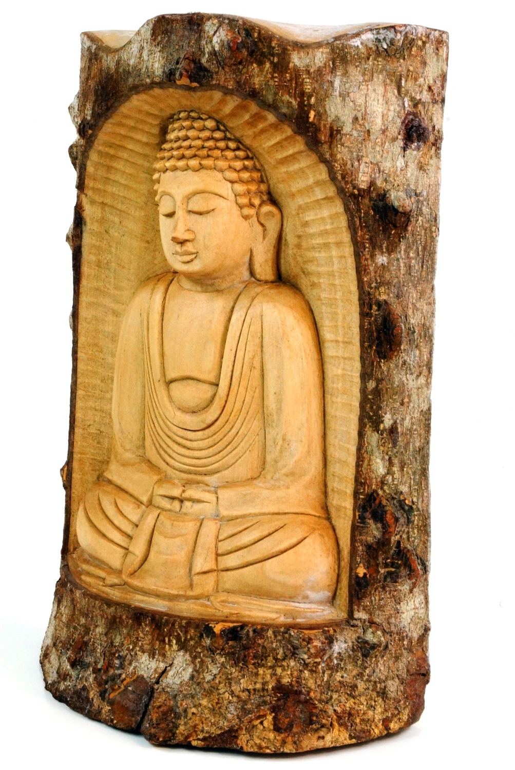 Buddhafigur Im Baumstamm - Design 4 - 30x20x10 Cm 2 Buddhafigur Im Baumstamm - Design 4 - 30x20x10 Cm – Bild 2