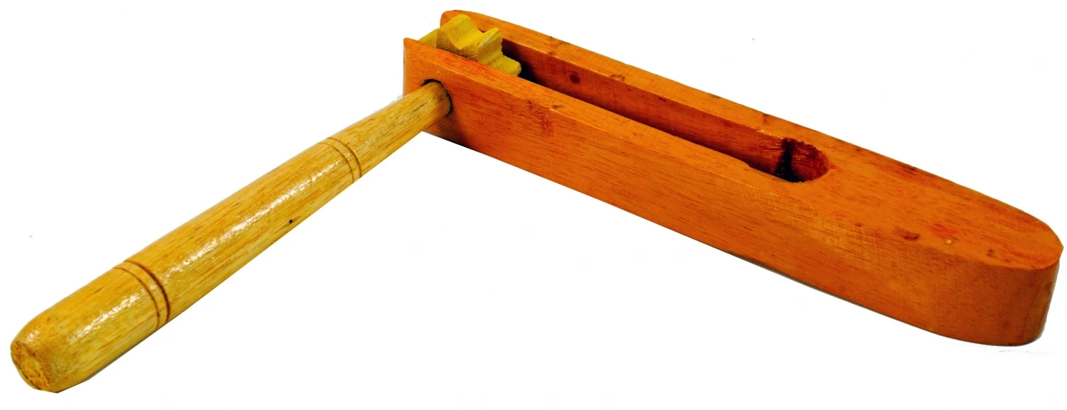 Musikinstrument Aus Holz, Musik Percussion Rhythmus Klang Instrument, Handgearbeitet - Drehrassel 2 - 15x16x2 Cm 2 Musikinstrument Aus Holz, Musik Percussion Rhythmus Klang Instrument, Handgearbeitet - Drehrassel 2 - 15x16x2 Cm – Bild 2