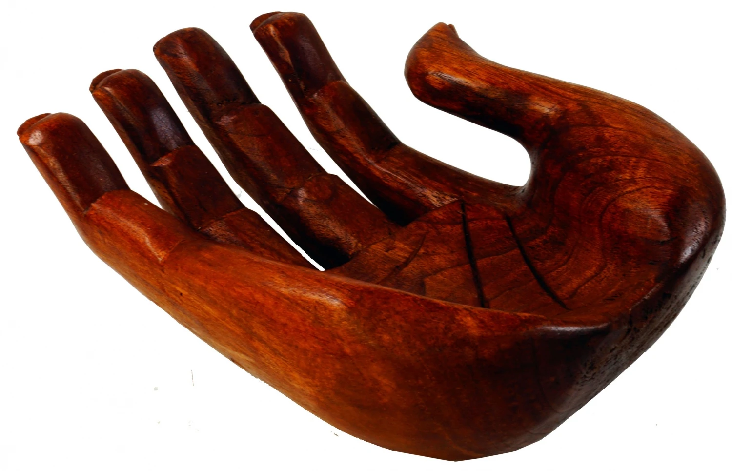 Holzschale, Obstschale In Handform - 8x15x23 Cm 2 Holzschale, Obstschale In Handform - 8x15x23 Cm – Bild 2