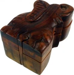 Puzzlebox, Schmuckschatulle, Magic Box, Schachtel Mit Geheim Verschluß - Elefant - 7x11x9 Cm -Deko Haus Store 8 14dsc03143