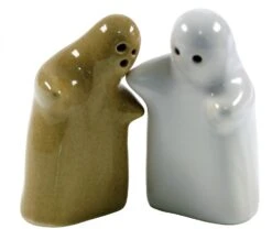 Keramik Pfeffer- Und Salzstreuer `Lovers`- Mustard/weiß - 9x7x5 Cm -Deko Haus Store 9 17 dsc02622