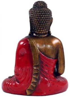 Sitzender Buddha Im Bhuimsparsha Mudra Aus Recin - Rot - 30x24x12 Cm 5 Sitzender Buddha Im Bhuimsparsha Mudra Aus Recin - Rot - 30x24x12 Cm -Deko Haus Store 9 17 dsc02969