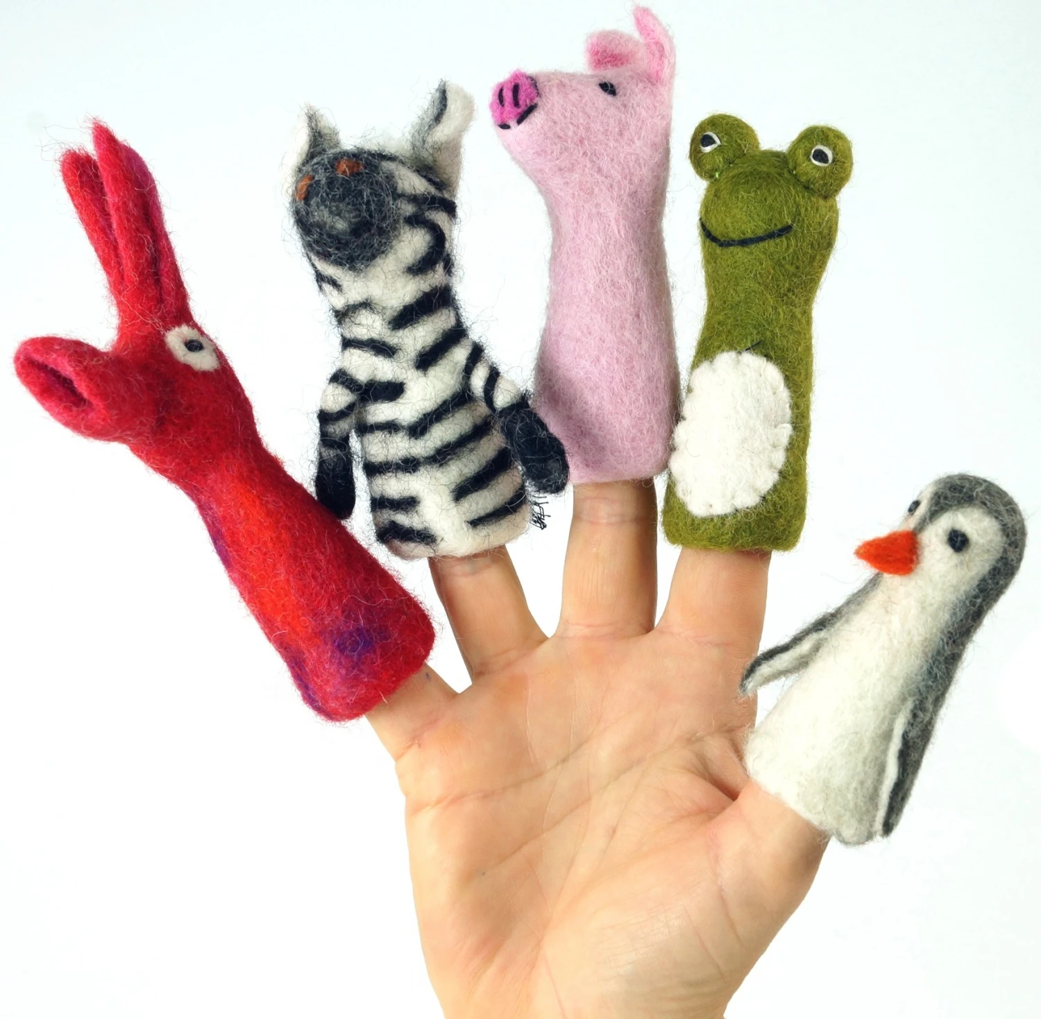 Handgemachte Fingerpuppe Aus Filz - Kuh - 9x4x3 Cm 2 Handgemachte Fingerpuppe Aus Filz - Kuh - 9x4x3 Cm – Bild 2