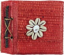 Kleines Notizbuch Muschel - Rot - 12x10x2 Cm -Deko Haus Store 9 18dsc07437