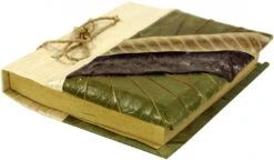 Kleines Notizbuch Bananenblatt - 10x12x2 Cm