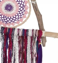 Traumfänger Boho - Dreieck / Lila ,pink - 90x40x3 Cm 6 Traumfänger Boho - Dreieck / Lila ,pink - 90x40x3 Cm -Deko Haus Store 907d5b453f4053887f3e9c5341c5cc0a