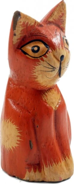 Deko Katze, Holzkatze - 9x4x4 Cm 14 Deko Katze, Holzkatze - 9x4x4 Cm -Deko Haus Store Haralddsc00855