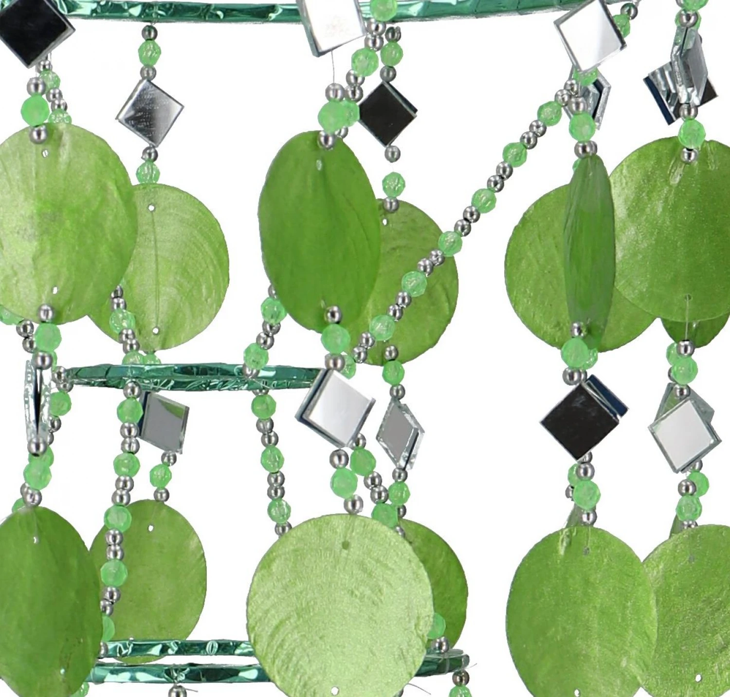 Exotischer Sonnenfänger, Suncatcher, Laba Luba Muschel Wind & Lichtspiel - Grün - 60 Cm Ø20 Cm 3 Exotischer Sonnenfänger, Suncatcher, Laba Luba Muschel Wind & Lichtspiel - Grün - 60 Cm Ø20 Cm – Bild 3