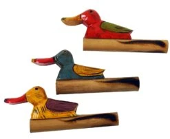 Musikinstrument Aus Holz, Handgearbeitet Pfeife, Flöte, Spaß Trompete - Bambus Tröte 1 - 10 Cm