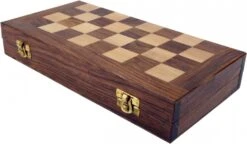 Brettspiel, Gesellschaftsspiel Aus Holz - Dame Und Back-Gammon - 5x30x15 Cm -Deko Haus Store bild15120714