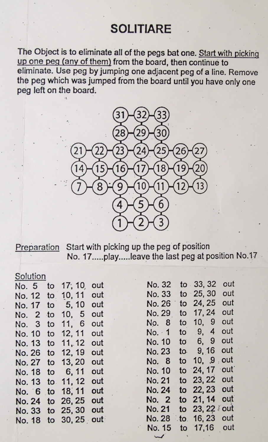 Brettspiel, Gesellschaftsspiel Aus Holz - Solitär, Steckhalma Aus Holz - 3x13x13 Cm 4 Brettspiel, Gesellschaftsspiel Aus Holz - Solitär, Steckhalma Aus Holz - 3x13x13 Cm – Bild 4