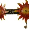 Hakenleiste Mit Figuren, Ethno Kleiderhaken, Metall Kleiderhaken - Sonne - 15x26x4 Cm