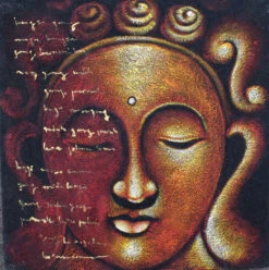 Kleiner Buddha Auf Leinwand 40*40 Cm - Motiv 6