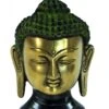 Buddha Statue, Buddha Büste Aus Messing - 13x9x8 Cm