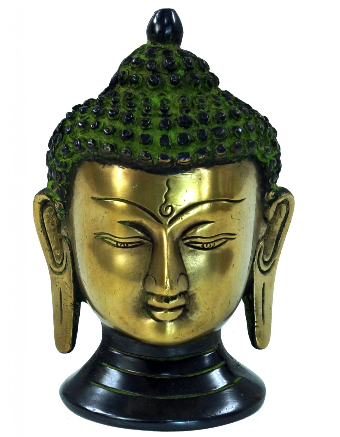 Buddha Statue, Buddha Büste Aus Messing - 13x9x8 Cm 1 Buddha Statue, Buddha Büste Aus Messing - 13x9x8 Cm
