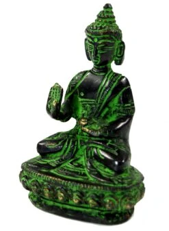 Buddha Statue Aus Messing Abhaya Mudra 10 Cm - Modell 15