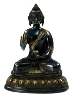 Buddha Statue Aus Messing Amoghasiddhi Mudra 16 Cm - Modell 1