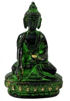 Buddha Statue Aus Messing Bhumisparsa Mudra 10 Cm - Modell 1