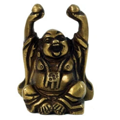 Buddha Statue Aus Messing Happy Buddha - 7x4x4 Cm
