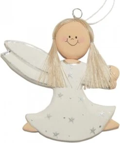 Schutzengel, Weihnachtsengel, Christbaumschmuck - 6 In 7 Farben - 10x10x1 Cm -Deko Haus Store buerop5122269