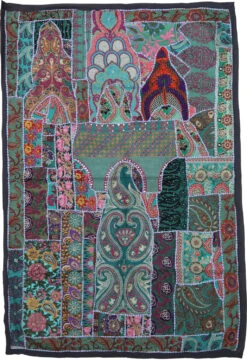 Indischer Wandteppich Patchwork Wandbehang, Einzelstück 150*100 Cm - Muster 13
